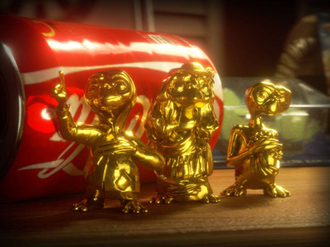 PRECOMENZI - E.T. the Extra-Terrestrial Collector's Set Mini Figures 3-Pack Golden Edition 5 cm