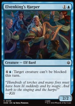 Magic: The Gathering Singles - Elvenking's Harper The Hobbit - Singles 38 FOILED