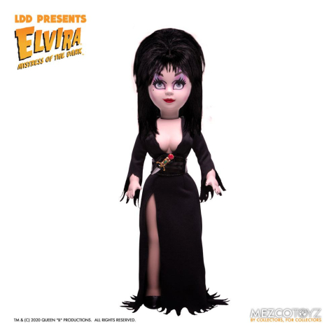 PRECOMENZI - Elvira Mistress of the Dark Living Dead Dolls Doll Elvira 25 cm
