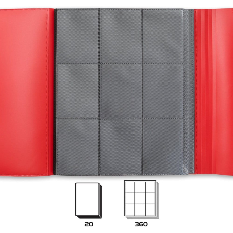 Enhance Binder 9 Pocket Card Binder Red 30 x 25 x 3 cm [1]