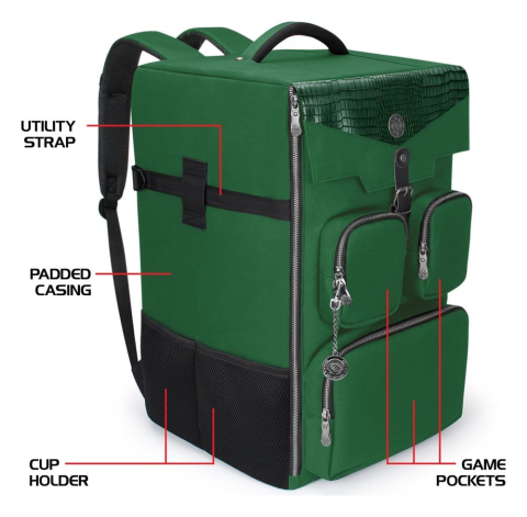 Enhance Board Game Backpack Collector's Edition Green [3]
