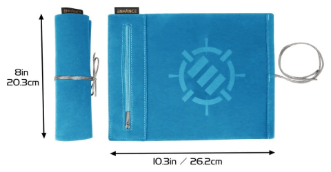 Casa si Cadouri - Enhance Tabletop Accessories Roll on a Scroll Dice and Rolling Mat Blue