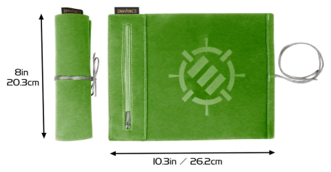 Casa si Cadouri - Enhance Tabletop Accessories Roll on a Scroll Dice and Rolling Mat Green