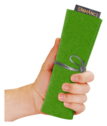 Enhance Tabletop Accessories Roll on a Scroll Dice and Rolling Mat Green [2]