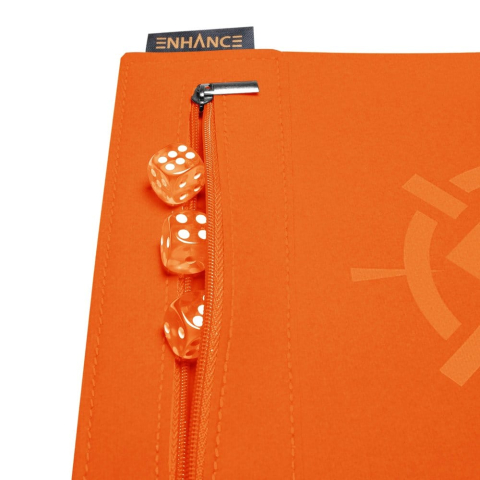 Enhance Tabletop Accessories Roll on a Scroll Dice and Rolling Mat Orange [1]