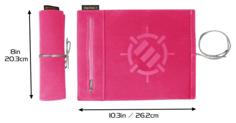 Casa si Cadouri - Enhance Tabletop Accessories Roll on a Scroll Dice and Rolling Mat Pink