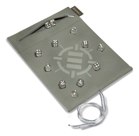 Enhance Tabletop Accessories Roll on a Scroll Dice and Rolling Mat Silver [3]