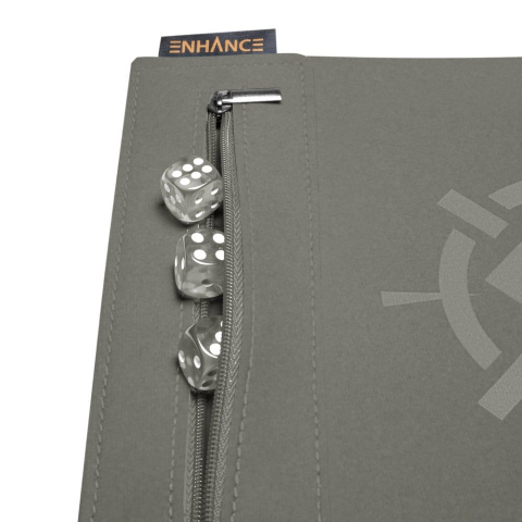 Enhance Tabletop Accessories Roll on a Scroll Dice and Rolling Mat Silver [1]
