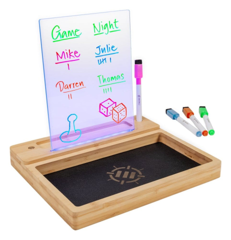 PRECOMENZI - Enhance Tabletop LED Writing Board & Dice Tray Clear