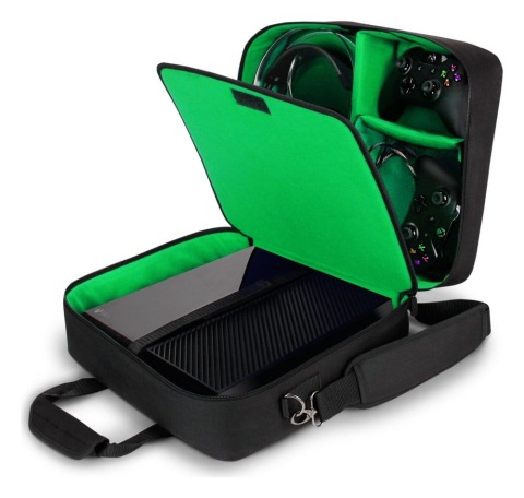 PRECOMENZI - Enhance USA Gear S13 Console Gaming Xbox Case Green