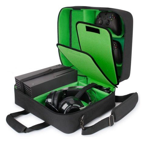 PRECOMENZI - Enhance USA Gear S23 Console Gaming Xbox Case Green