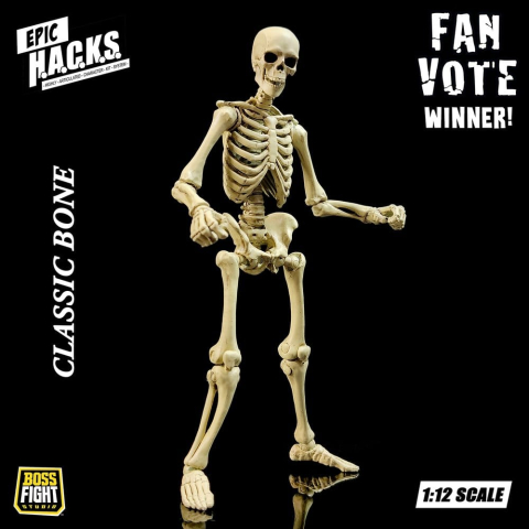 Epic &nbsp;H.A.C.K.S. Action Figure 1/12 Skeleton Blank Classic Bone [5]
