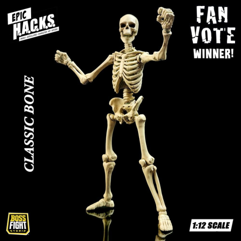 Epic &nbsp;H.A.C.K.S. Action Figure 1/12 Skeleton Blank Classic Bone [7]