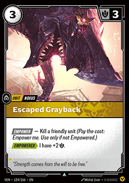 Singles Trading Card Games - Escaped Grayback Vendetta - Singles 124 FOILED