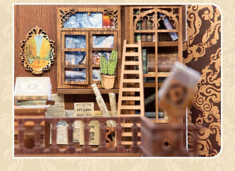 Eternal Bookstore - DIY Book Nook Kit cu LED [8]