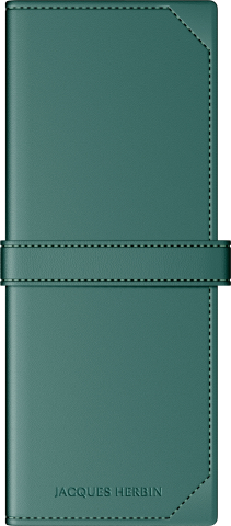 Stilouri, cerneala si accesorii - Etui Piele Collector's Emerald - 2 Piese