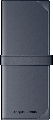 Stilouri, cerneala si accesorii - Etui Piele Collector's Navy blue - 2 Piese