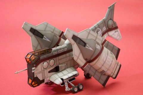 Evangelion: 3.0 Plastic Model Kit 1/100 Vertical Take-Off & Landing Aircraft YAGR-N101 (Reproduction) 19 cm [12]