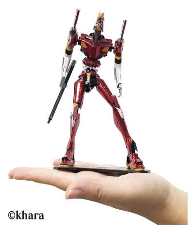 Evangelion Metallic Nano Plastic Model Unit 02 17 cm [3]