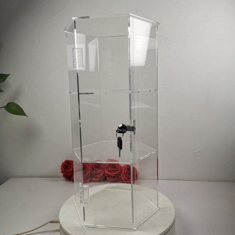 Evoretro 3-Tier Locking Acrylic Hexagon Display Tower [4]