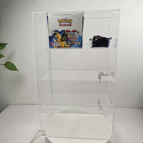 Evoretro 4-Tier Locking Acrylic Tiered Countertop Showcase Display Case [3]