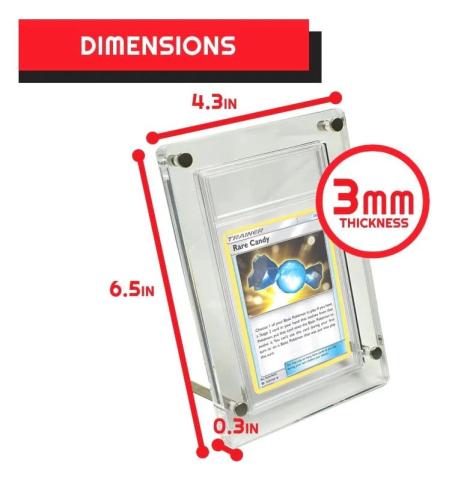 Evoretro Acrylic Card Display Stand for PSA Graded Cards 3mm [2]
