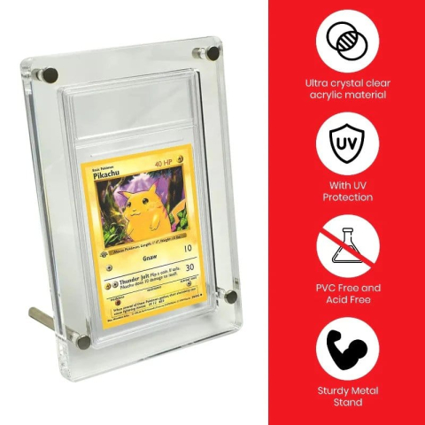 Evoretro Acrylic Card Display Stand for PSA Graded Cards 3mm [1]