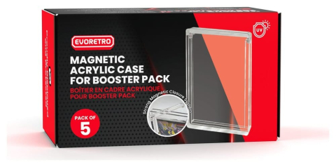 Evoretro Acrylic Display Case 5-Pack for Booster Packs [4]