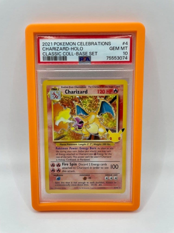 PRECOMENZI - Evoretro Bumper Protector for PSA Slabs Orange