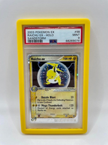 PRECOMENZI - Evoretro Bumper Protector for PSA Slabs Yellow