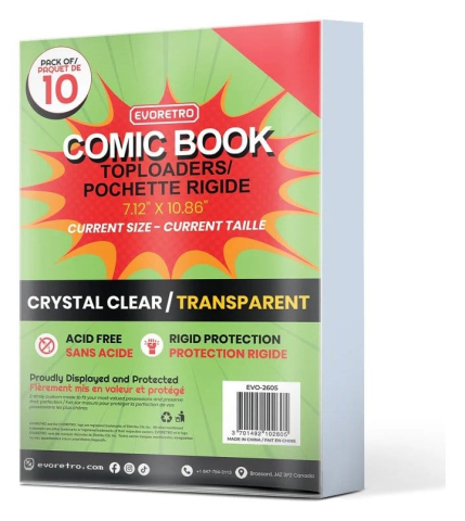 Evoretro Comics Topload Holder 10-Pack Current [5]