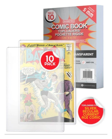 Evoretro Comics Topload Holder 10-Pack Silver [1]