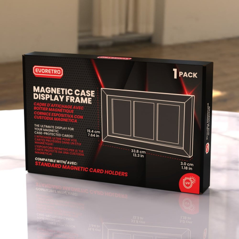 Evoretro Display Frame Card Display Case for 3 Magnetic Case Cards [5]