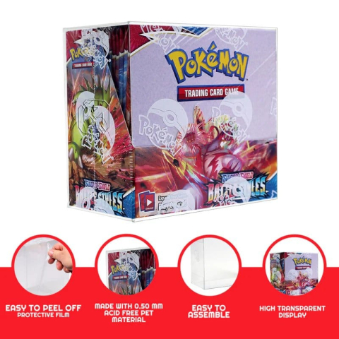 Evoretro PET Display Case Protector for Pokémon Booster Box (1-Pack) [5]