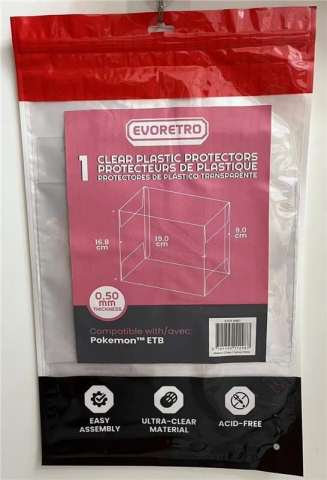 Evoretro PET Display Case Protector for Pokémon ETB (1-Pack) [5]