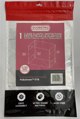 Evoretro PET Display Case Protector for Pokémon ETB (1-Pack) [4]