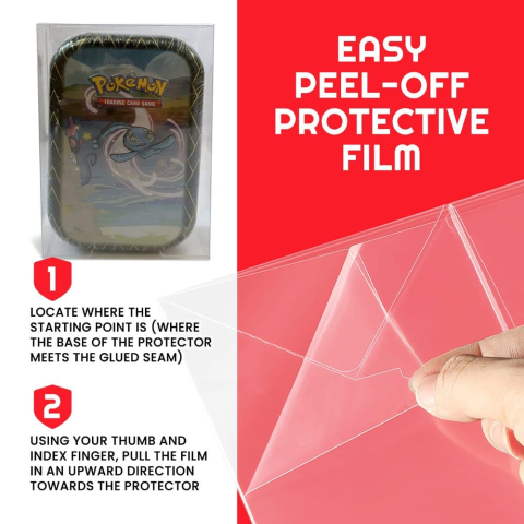 Evoretro PET Protectors 5-Pack for Pokémon Small Tins 8x3x13cm [5]