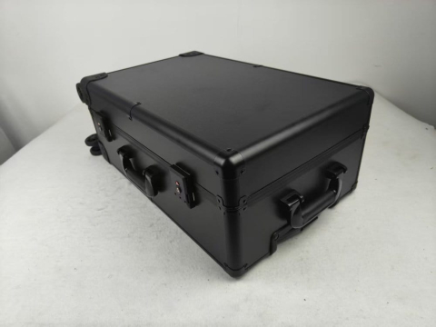 Evoretro Trading Card Luggage Wheeled Case 5-Rows Round Aluminum 56.0 x 35.4 cm [2]