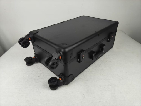 Evoretro Trading Card Luggage Wheeled Case 5-Rows Round Aluminum 56.0 x 35.4 cm [1]