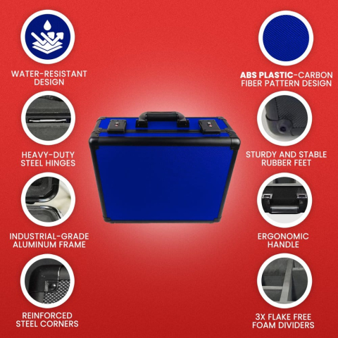 Evoretro Trading Card Storage Box for 120 Cards XL Blue [2]