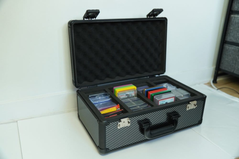 Evoretro Trading Card Storage Box for 120 Cards XL Gray [10]