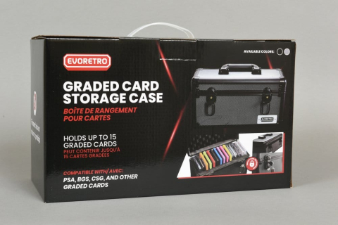Evoretro Trading Card Storage Box for 15 Slabs Gray 33.9 x 13.4 cm [12]