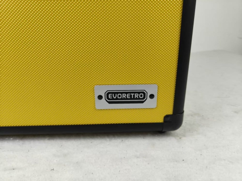 Evoretro Trading Card Storage Box for 90 Cards Yellow [1]