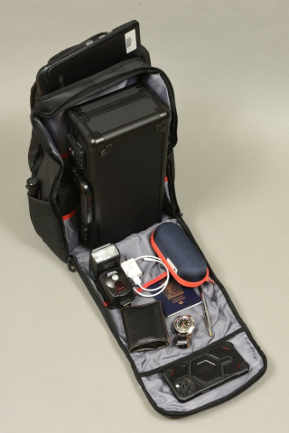 Evoretro Travel Backpack and Mini-Carrying Case Bundle Kit Black [14]