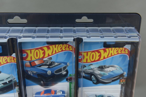 PRECOMENZI - Evoretro Wall Display for 48 Carded Diecast Cars 3-Pack