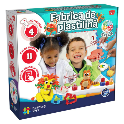 Jocuri si jucarii - Fabrica de Plastilina cu Animale - Set Creativ pentru Modelaj