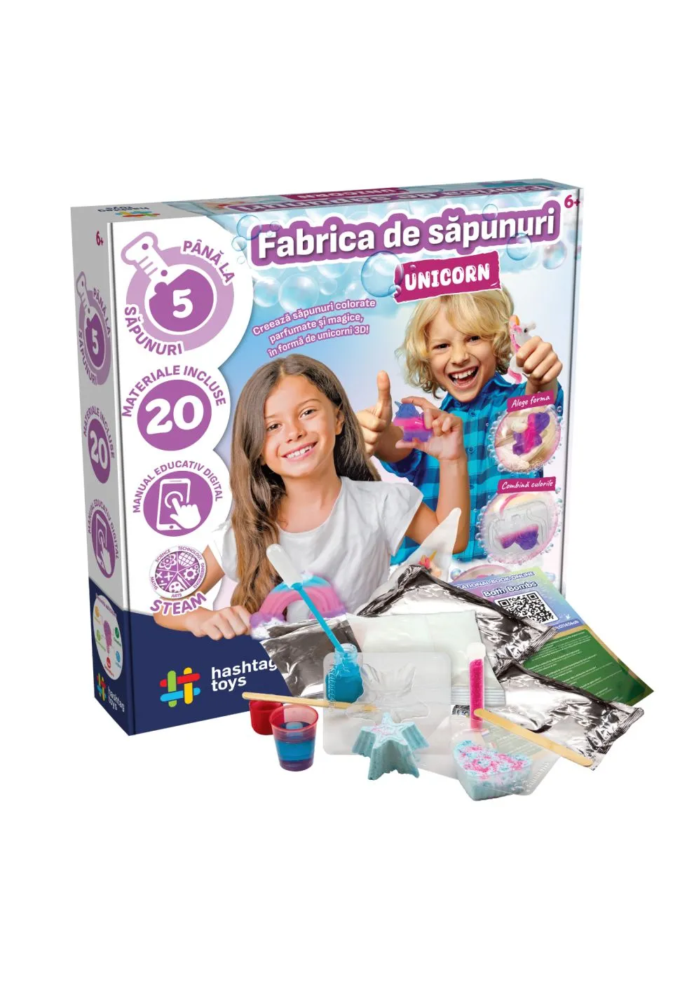 Jocuri si jucarii - Fabrica de Sapun Unicorn - Set Creativ pentru Copii