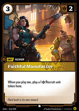 Singles Trading Card Games - Faithful Manufactor Origins - Singles 211 FOILED