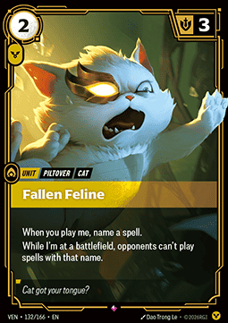 Riftbound: League of Legends Singles - Fallen Feline 132 Foiled