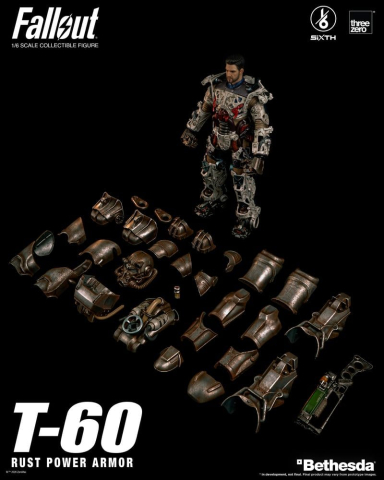 PRECOMENZI - Fallout Action Figure 1/6 T-60 Rust Power Armor